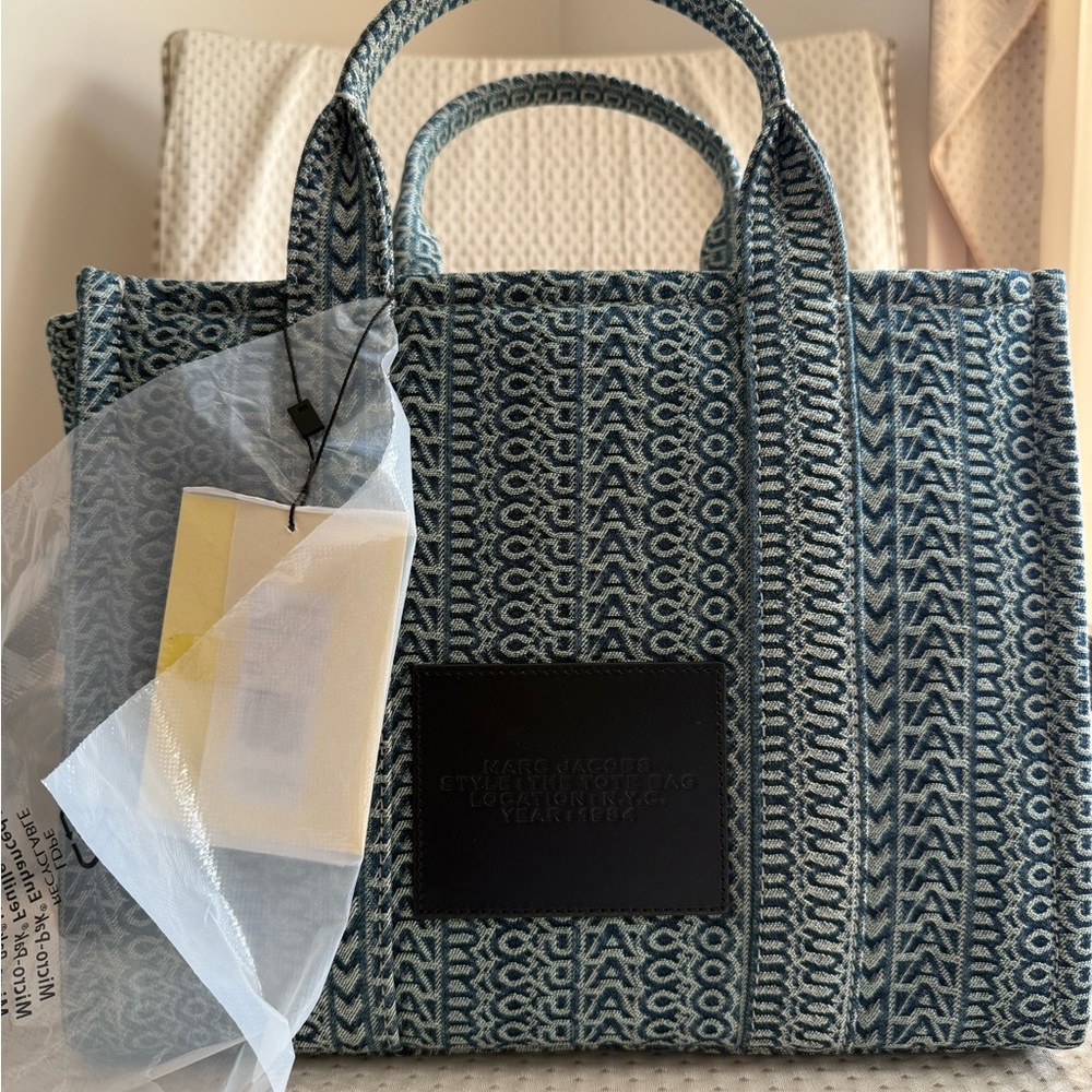 Marc Jacobs Sun Faded Denim Tote Bag